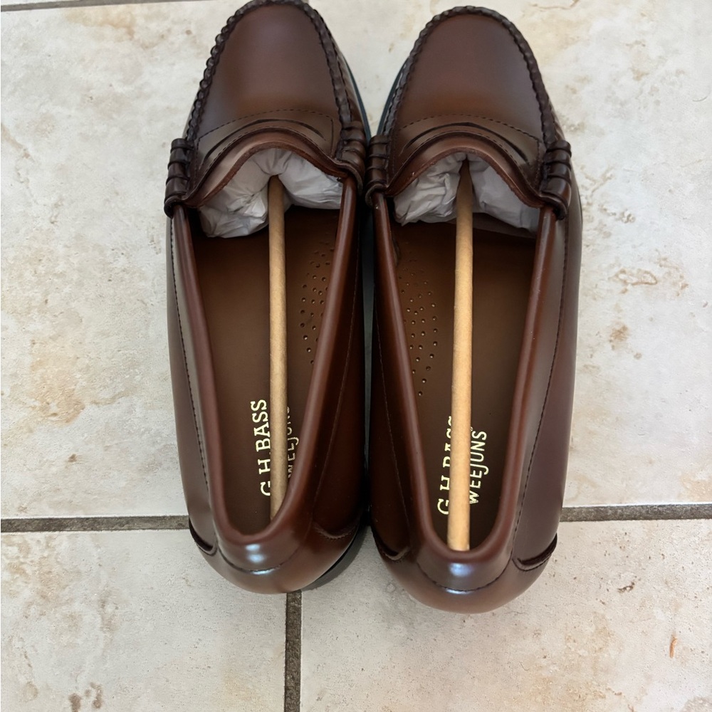 G.H. Bass & Co. Tan Leather Slip-Ons - Picture 4 of 5